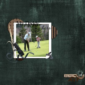 Golf with Daddy