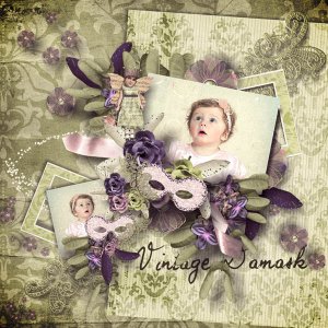 Vintage damask