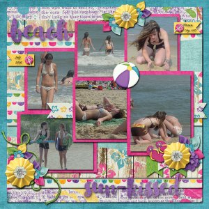 Color Challange June-Used Girls at the Beach by DDND and Mfish Lots a Photo