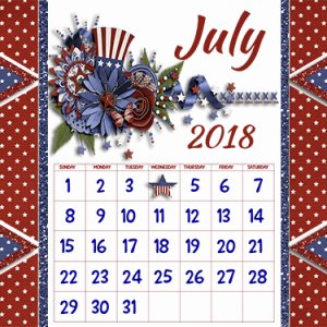 July 2018 Calendar