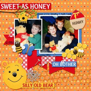 The boys with Pooh