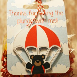 Sky Dive Thank You tag Details