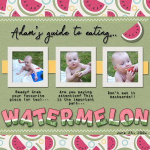 Adam' Guide to Eating Watermelon