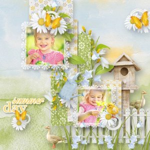 In the Summer yard by PrelestnayaP Design
