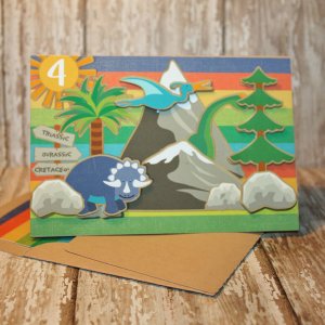 Walking With Dinosaurs Birthday Card