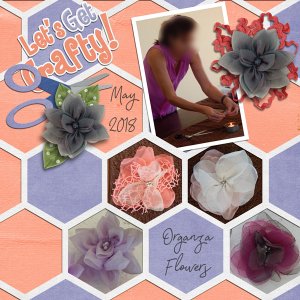 Organza flowers
