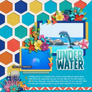 Under water