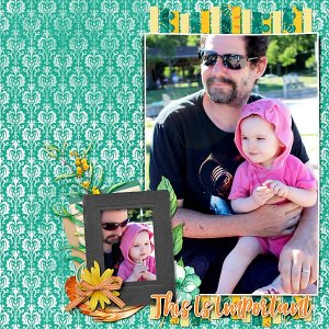 Splash Pad Relaxing with Daddy