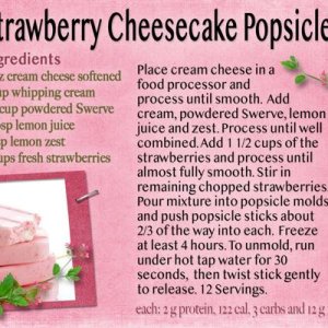 Strawberry Cheesecake Popsicles