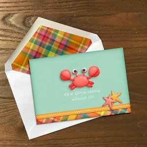 Card: I'm a Little Crabby