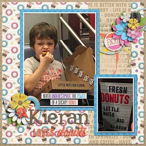 Kieran loves donuts