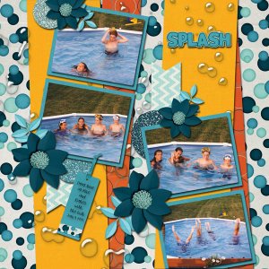 Inspiration Challange August- I used the kit Slip + Slide by Scrap n Pi
