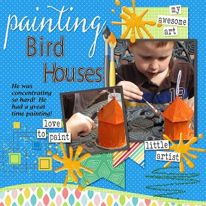 Painting Bird Houses