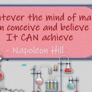 Whatever the mind of man can conceive + believe
