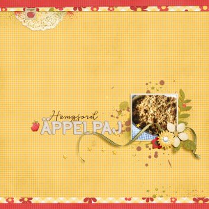 Homemade apple pie