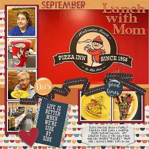 Pizza Inn with Mom