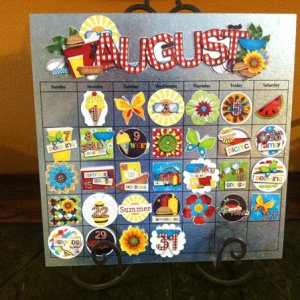 August Hybrid Calendar