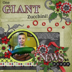 One GIANT Zucchini