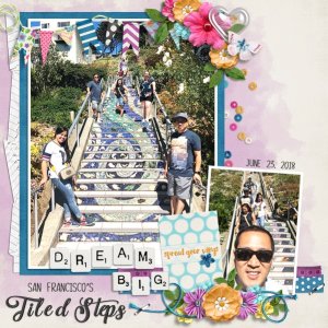 Tiled Steps