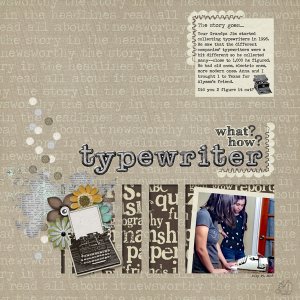 Typewriter study