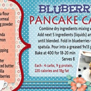 Blueberry Pancake Cake