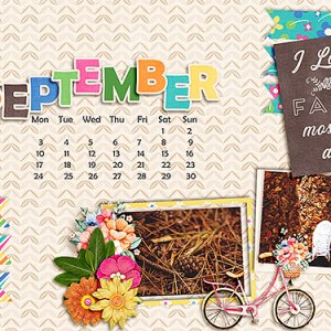 September Desktop Calendar