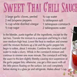 Sweet Chai Chili Sauce