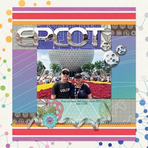 Dawn and Brian at EPCOT
