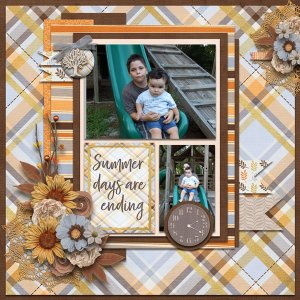 Summers End by Lauries Scraps and Fall Gatherings by Miss Fish