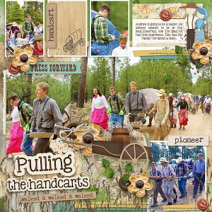 Pulling the handcart