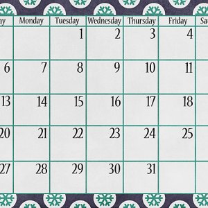 January 2019 Calendar Bottom Grid