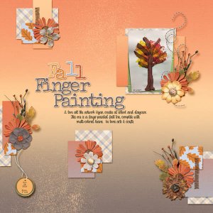 Fall Tree Finger Painting