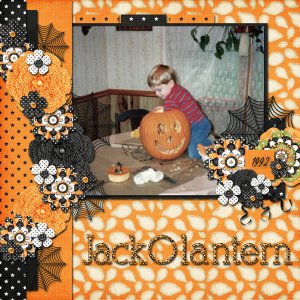 Template Challange #2 October- The template provided and Just So Scrappy
