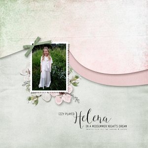 Izzy as Helena in Midsummer Nights Dream