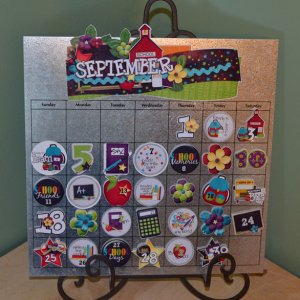 September Hybrid Calendar