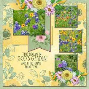 Time began in God's Garden