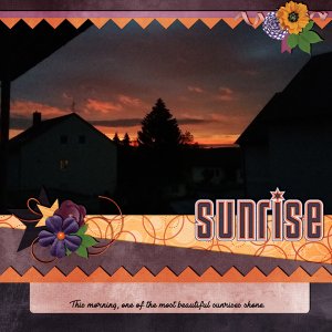 sunrise in november