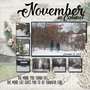 Snow November in Calumet