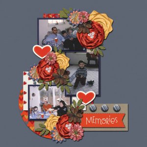 GingerScrap Reward Challange December-I used the Time with the Family Kit a