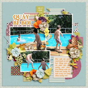 At the swimming pool