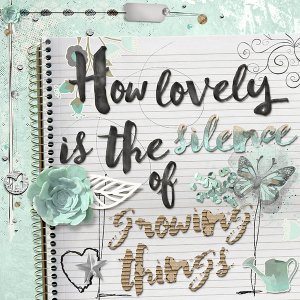 The silence of growing things