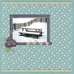 Picnic Table Snow