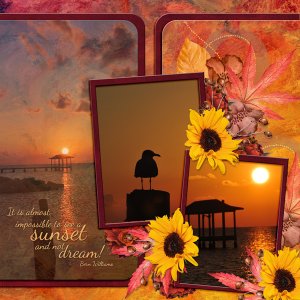 It is almost impossible to see a sunset and not dream!