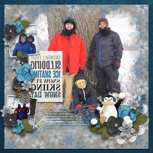Snow Fun by Lauries Scraps and Blended Stories