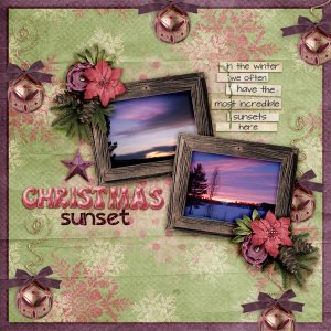 Christmas-sunset