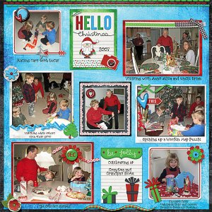 Celebrating Christmas of 2007 at Grandma and Grandpas Home