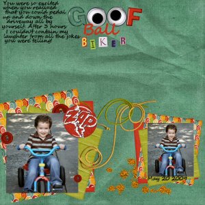 Goof-ball Biker
