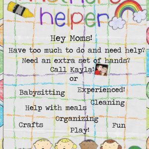 Mothers Helper Flyer