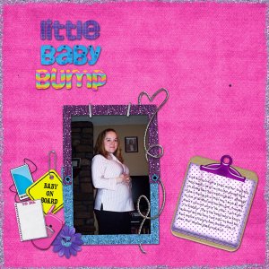 Carrie's little baby bump