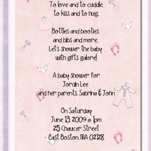 Babyshower invitation